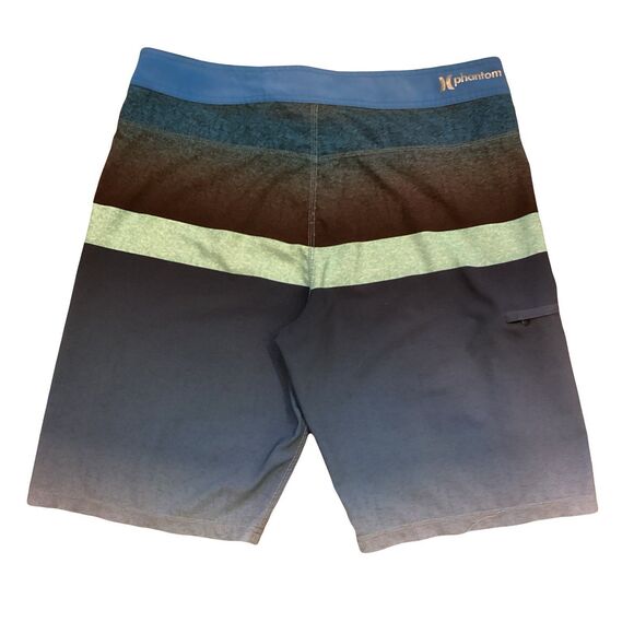 Hurley Phantom Men's Blocked Flight 19 Board Shorts Sz 34 - Picture 2 of 9
